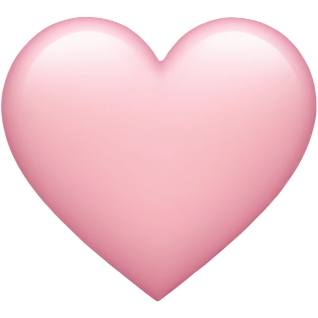 Light pink heart emoji