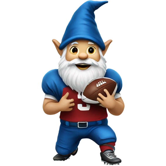 gnome playing football emoji