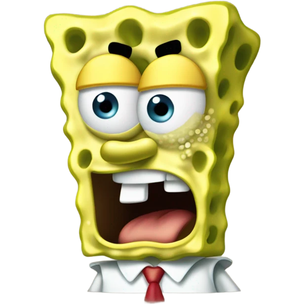 spongebob annoyed emoji
