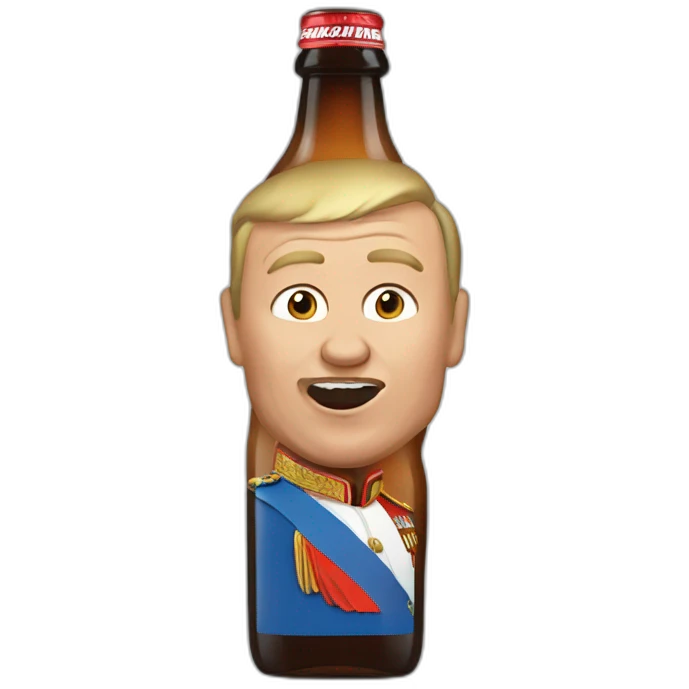 vladimir poutine bottle in mouth emoji