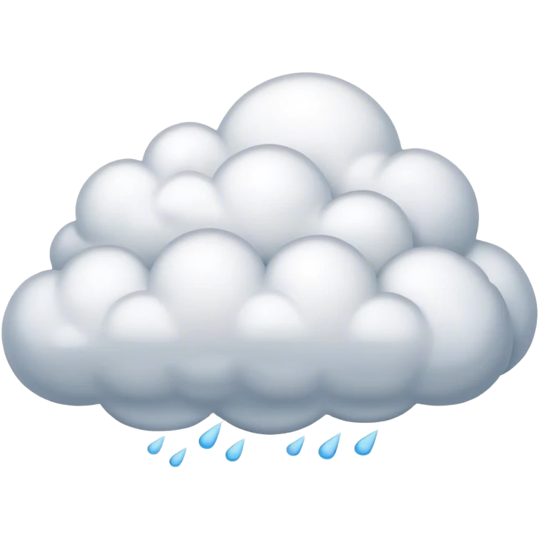 Cumulonimbus ￼ cloud ￼ emoji