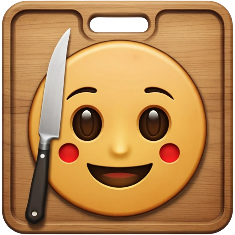 cutting board dark emoji