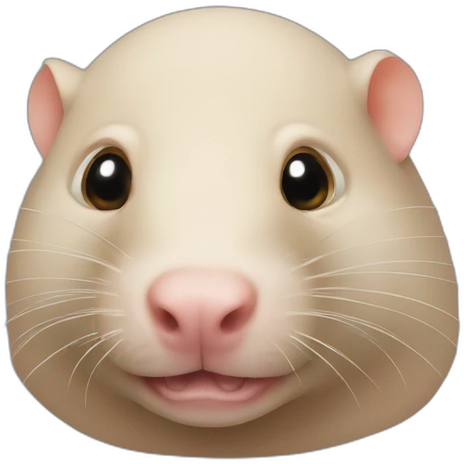 naked mole rat head emoji