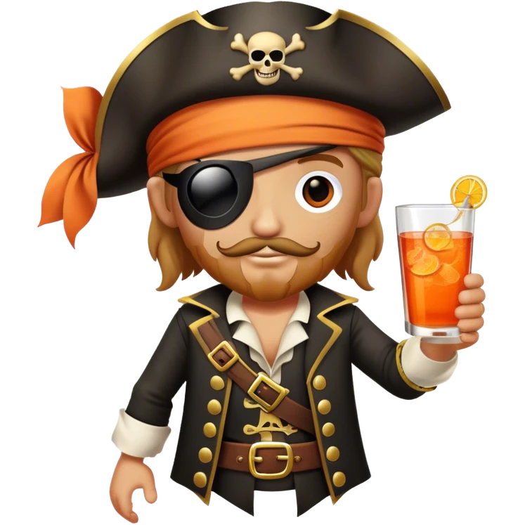 aperol spritz pirate emoji