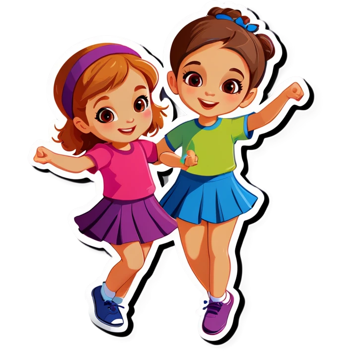 Kids dancing emoji