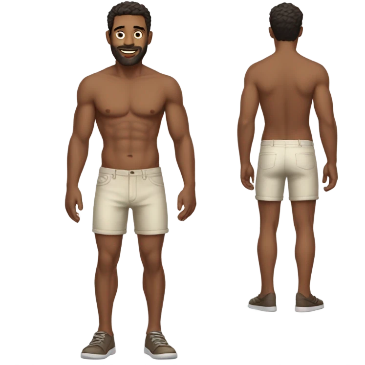 hot man in shorts emoji