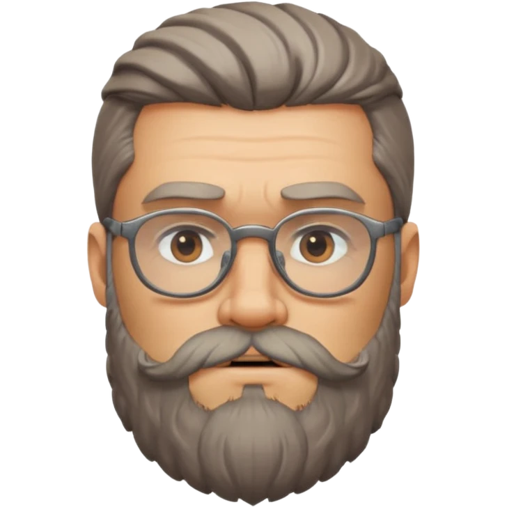 Viking guys, beard, glasses
 emoji