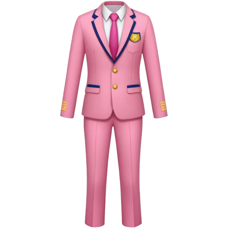 pink academia uniform with pants emoji