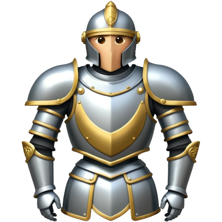 Suit of Armor on display  emoji
