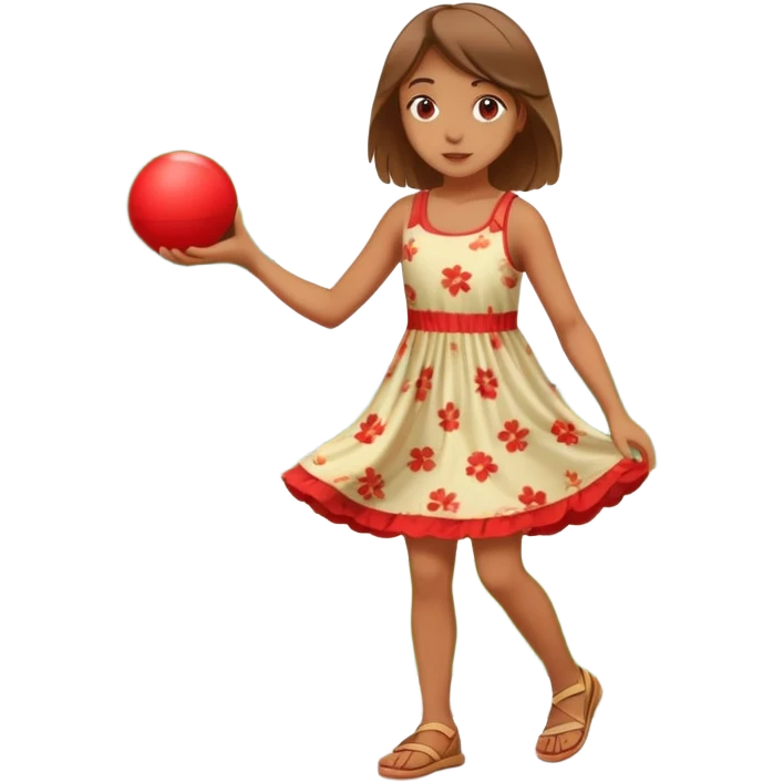 Niña en el parque  emoji