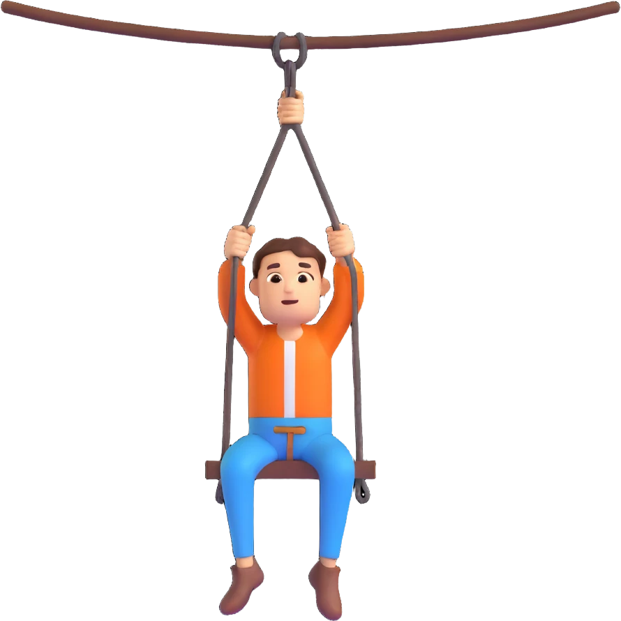 emoji-style figure hanging from a gallow, cartoonish, clear emotion, no text emoji