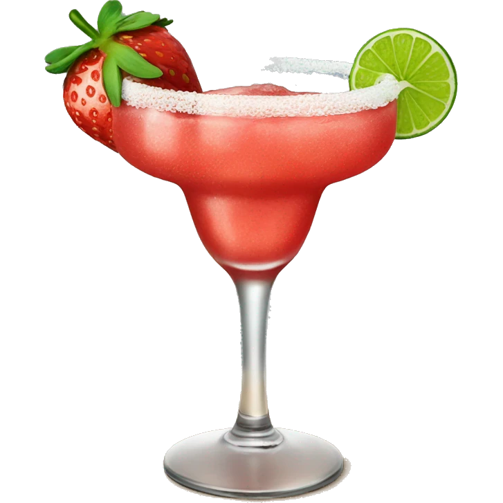 Strawberry margarita emoji