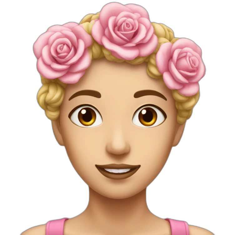 Caca rose emoji