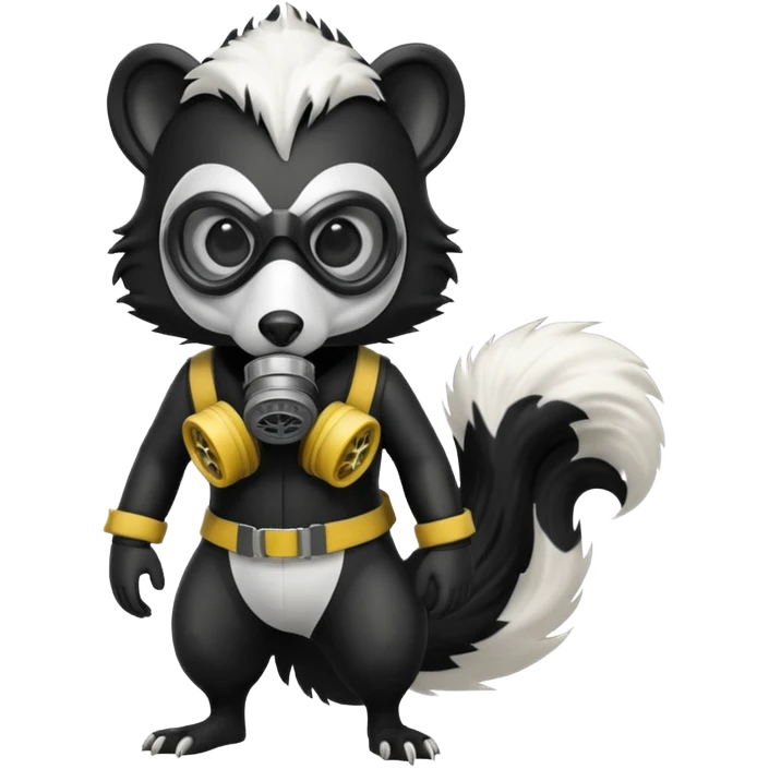 SKUNK WITH GAS MASK emoji