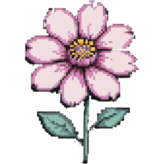 pastel pink flower emoji