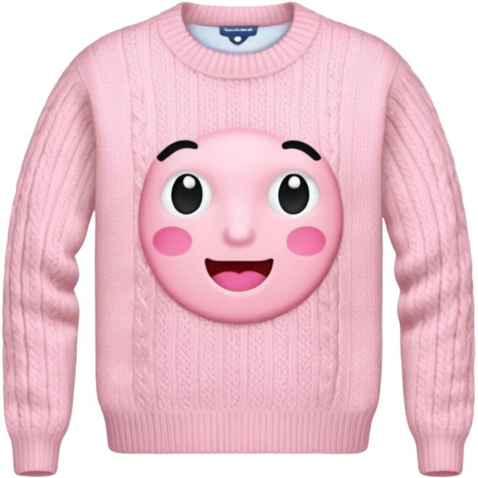 light pink sweater emoji