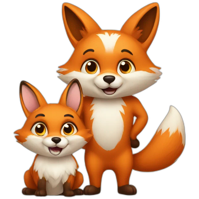 fox & bunny emoji