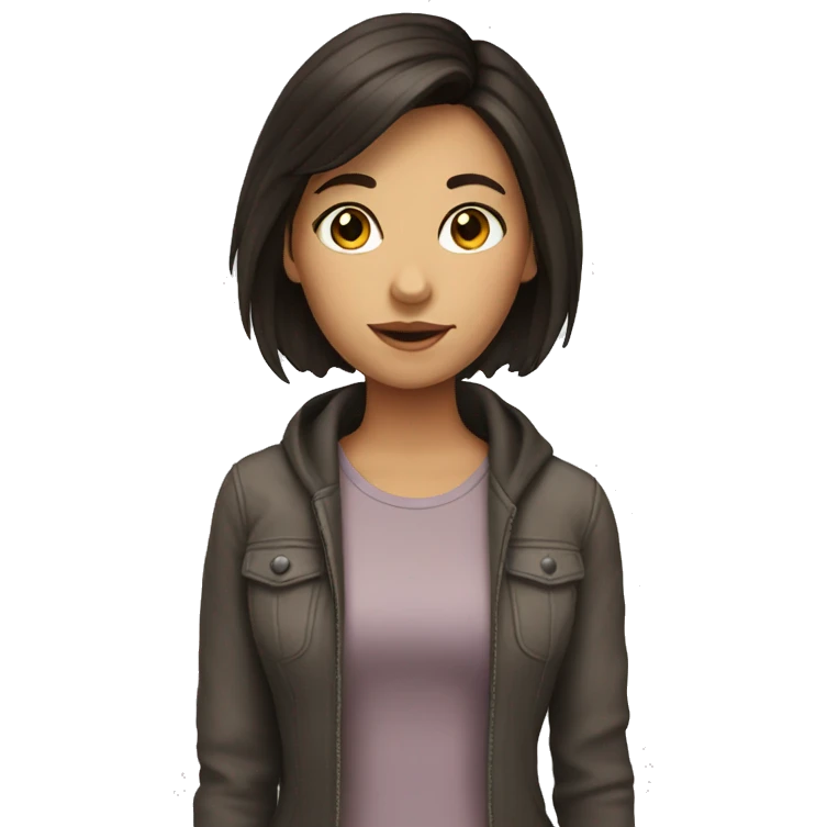 Brunette girl emoji
