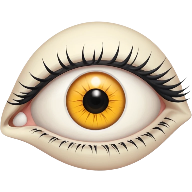 White only Eye,s emoji