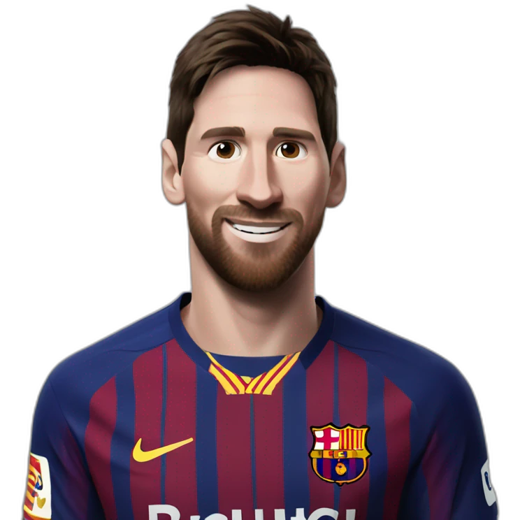 Barcelona with messi emoji