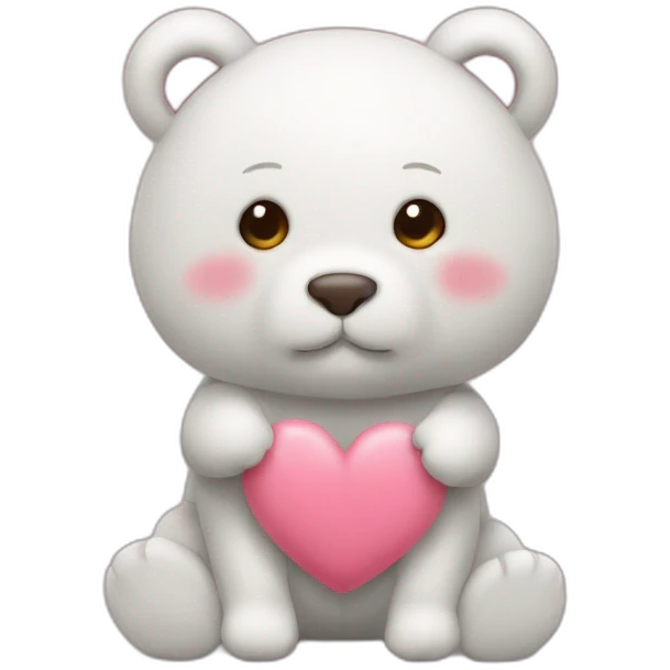 Doudou qui fait un coeur emoji