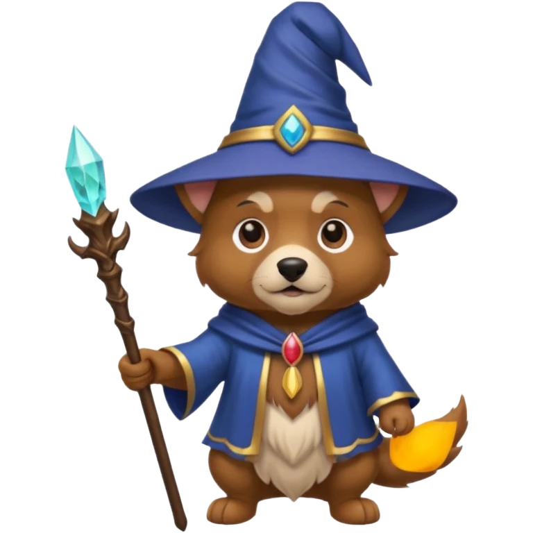 Dog wizard emoji