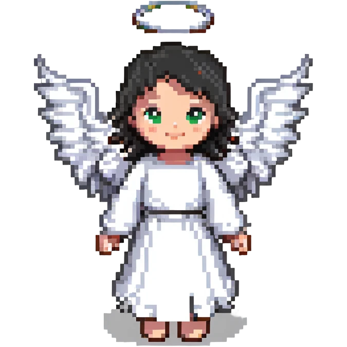 Angel with small wings emoji