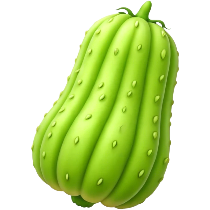 A long bitter melon emoji