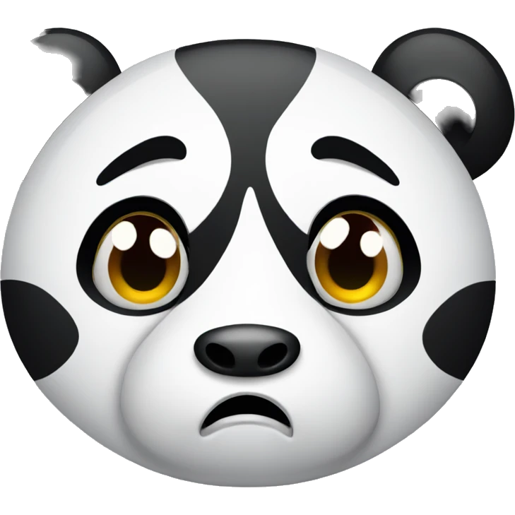 Sad crying panda  emoji