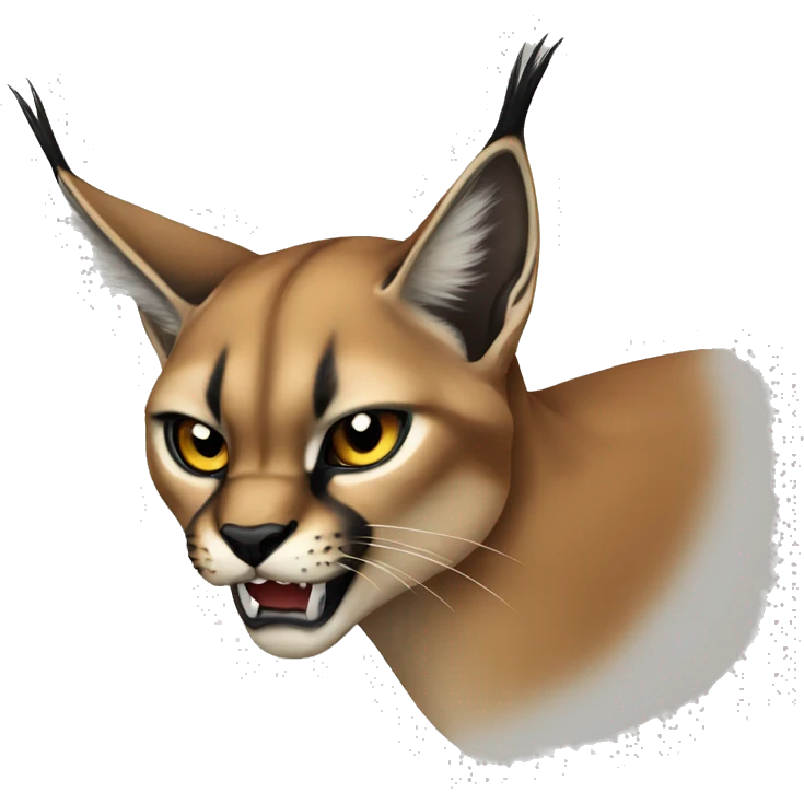Caracal being angry emoji
