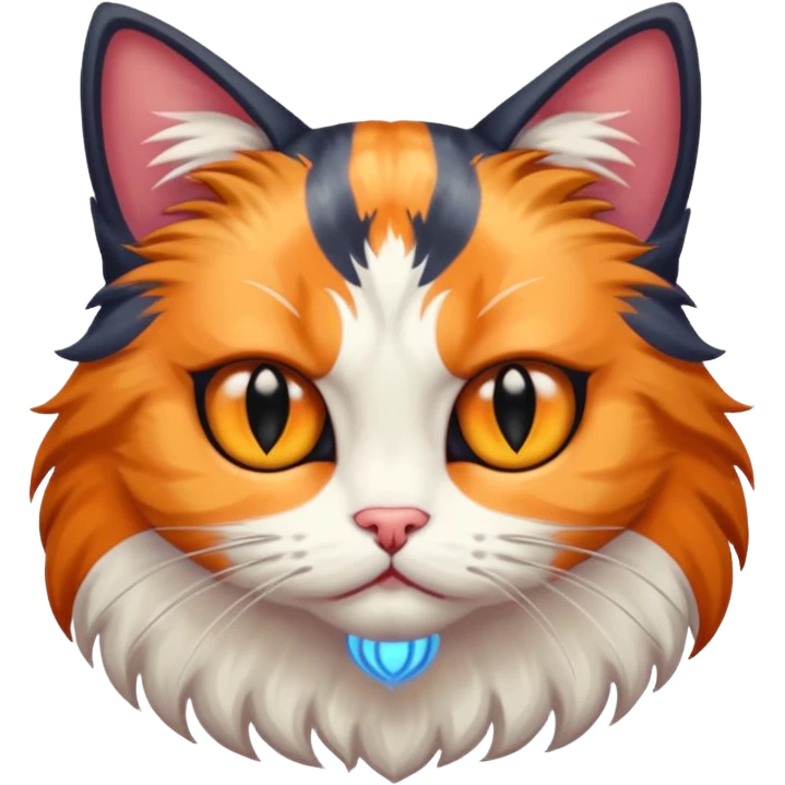 evil pretty cat emoji