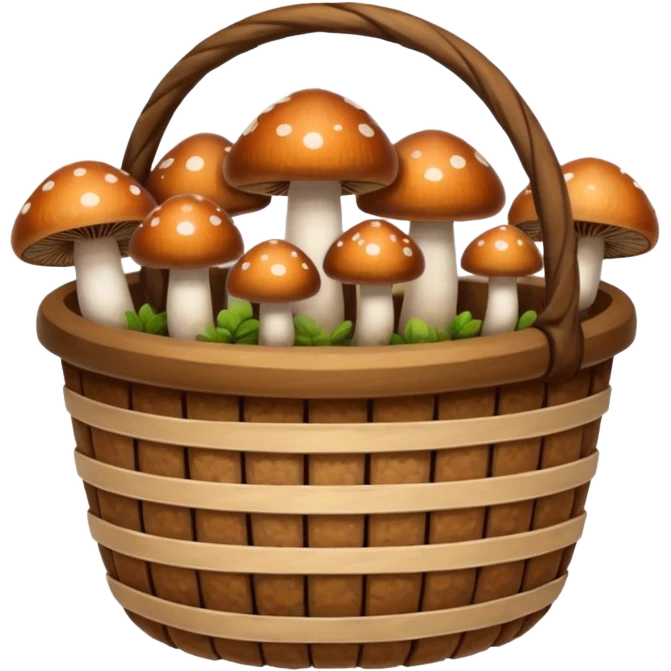 mushrooms in busket emoji