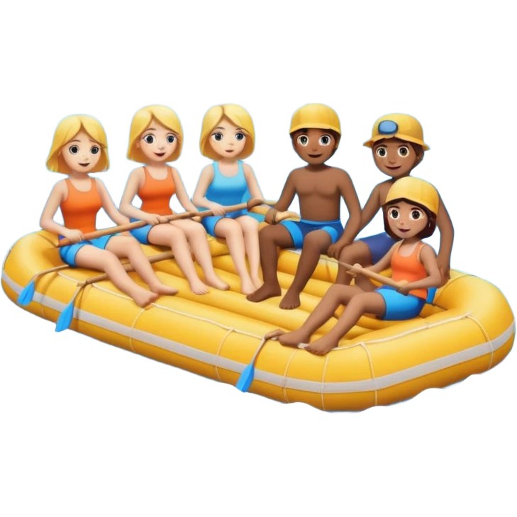 Raft, people. emoji