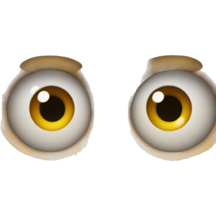 funny big eye scary guy emoji