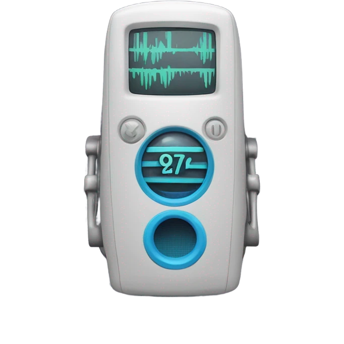 The wave on which a radio with 92.8 FM written on it is located emoji