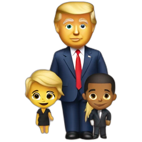 trump and obama child emoji