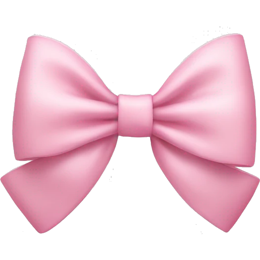 Light pink bow emoji