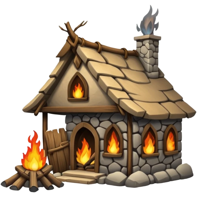 fire elemental tribe house emoji