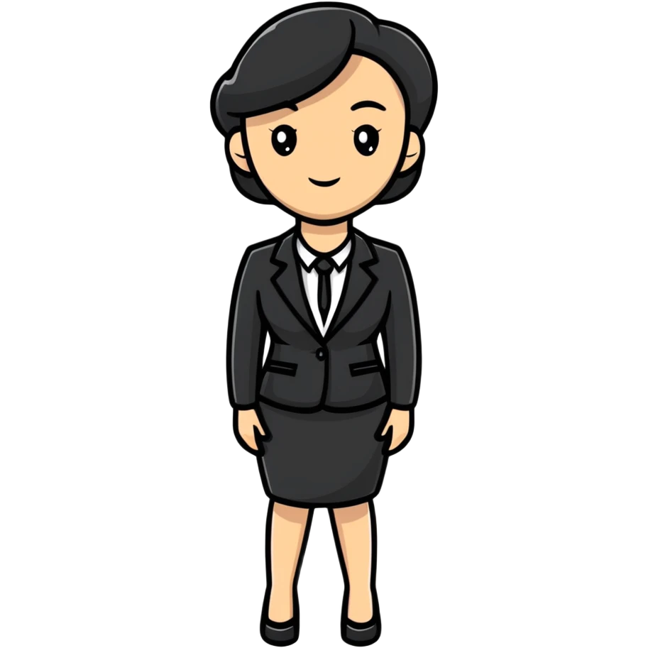 Woman working in office, professional emoji