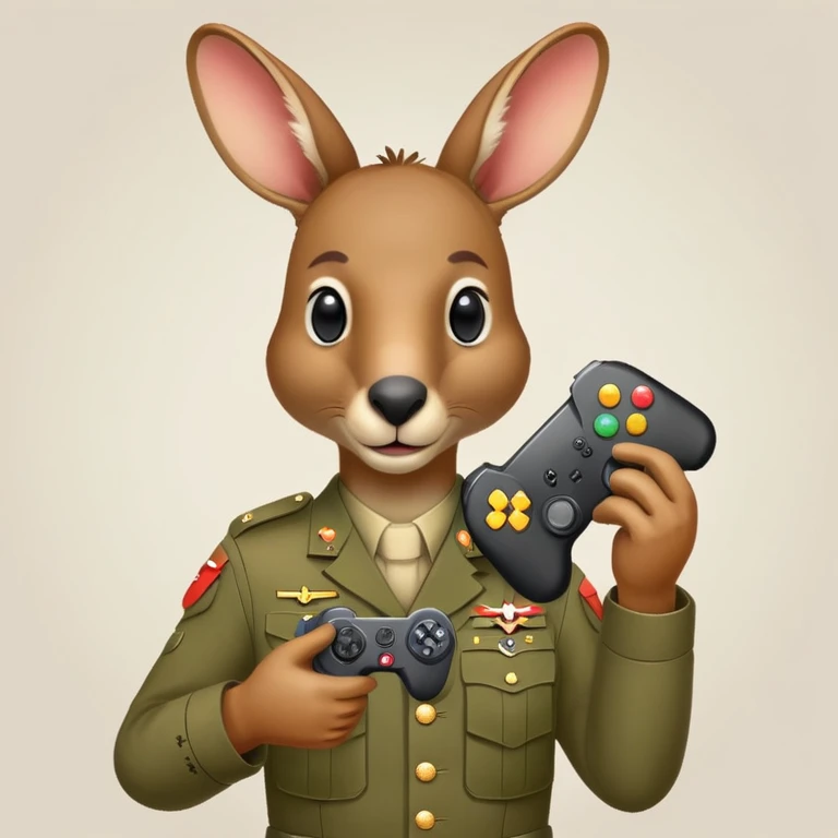 australian anzac day incorporating the output gaming kangaroo emoji