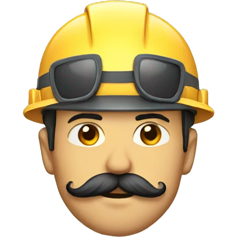 construction crane mustache emoji