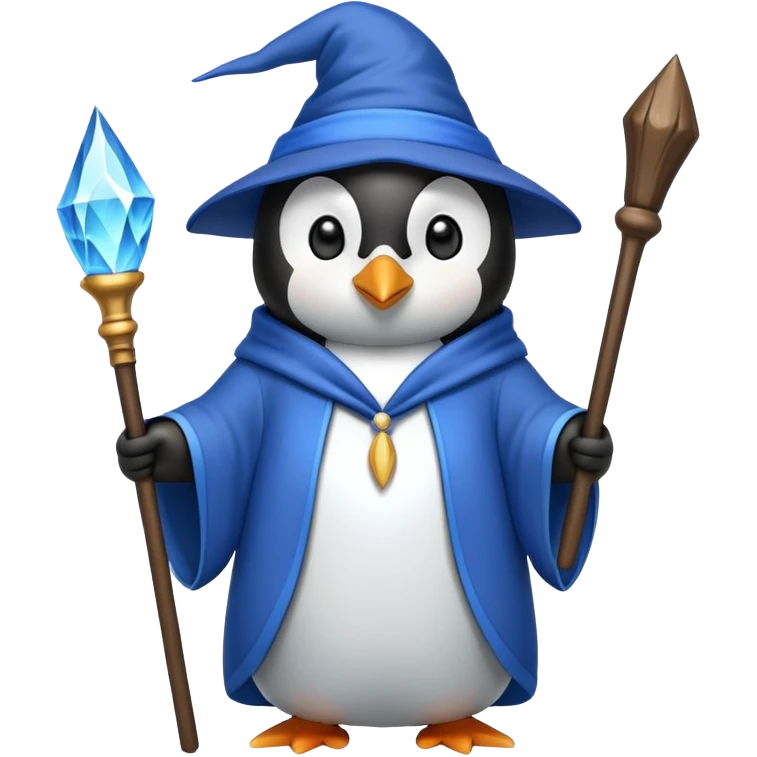 Penguin Wizard emoji