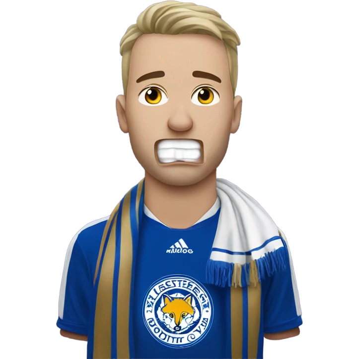 Leicester supporter crying emoji