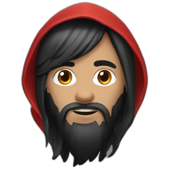 red-ridding-hood-with-long-black-strait-hair-with-white-break-hair emoji
