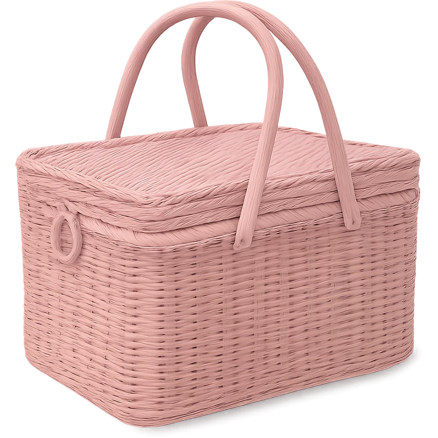 pink picnic basket emoji