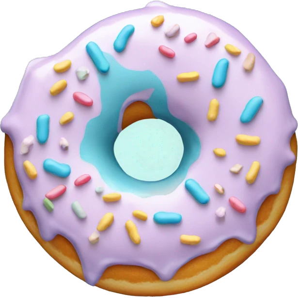 pastel blue donut emoji