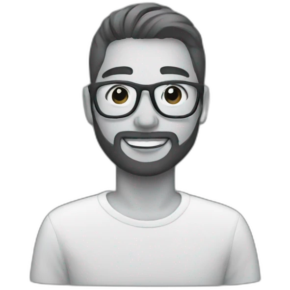 Designer on zoom conference emoji