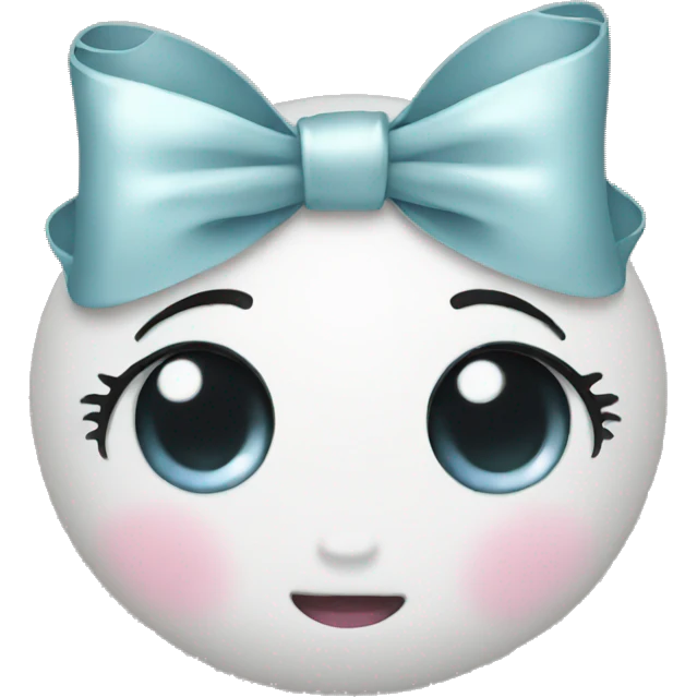 cute pearl bow emoji
