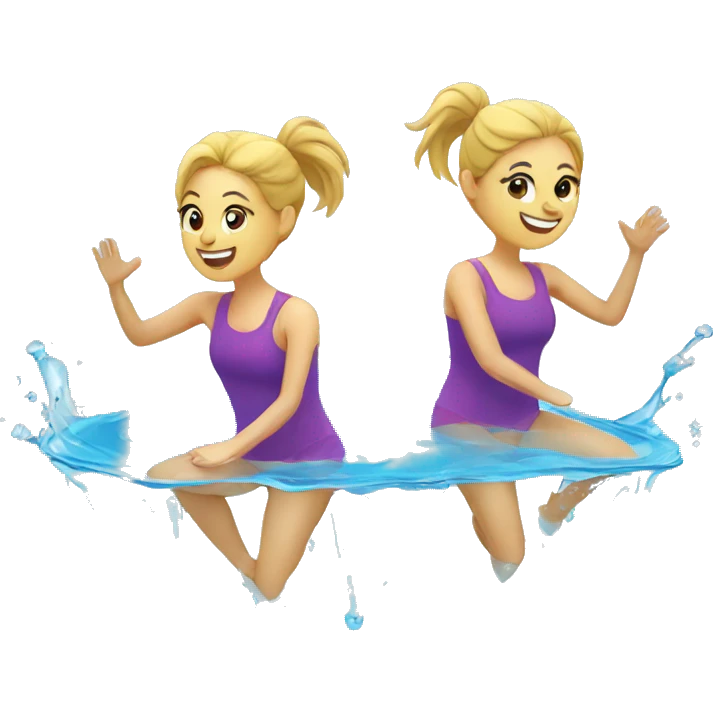 Aerobics in water emoji