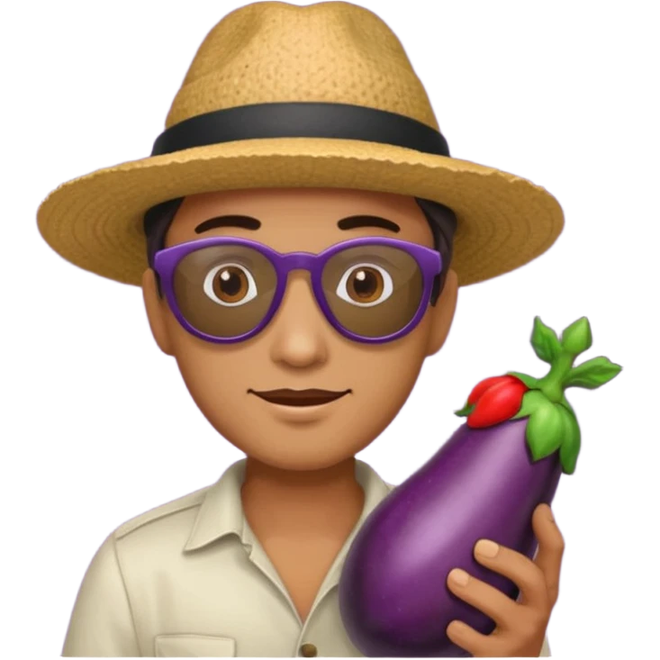 make eggplant vertical in his mount emoji